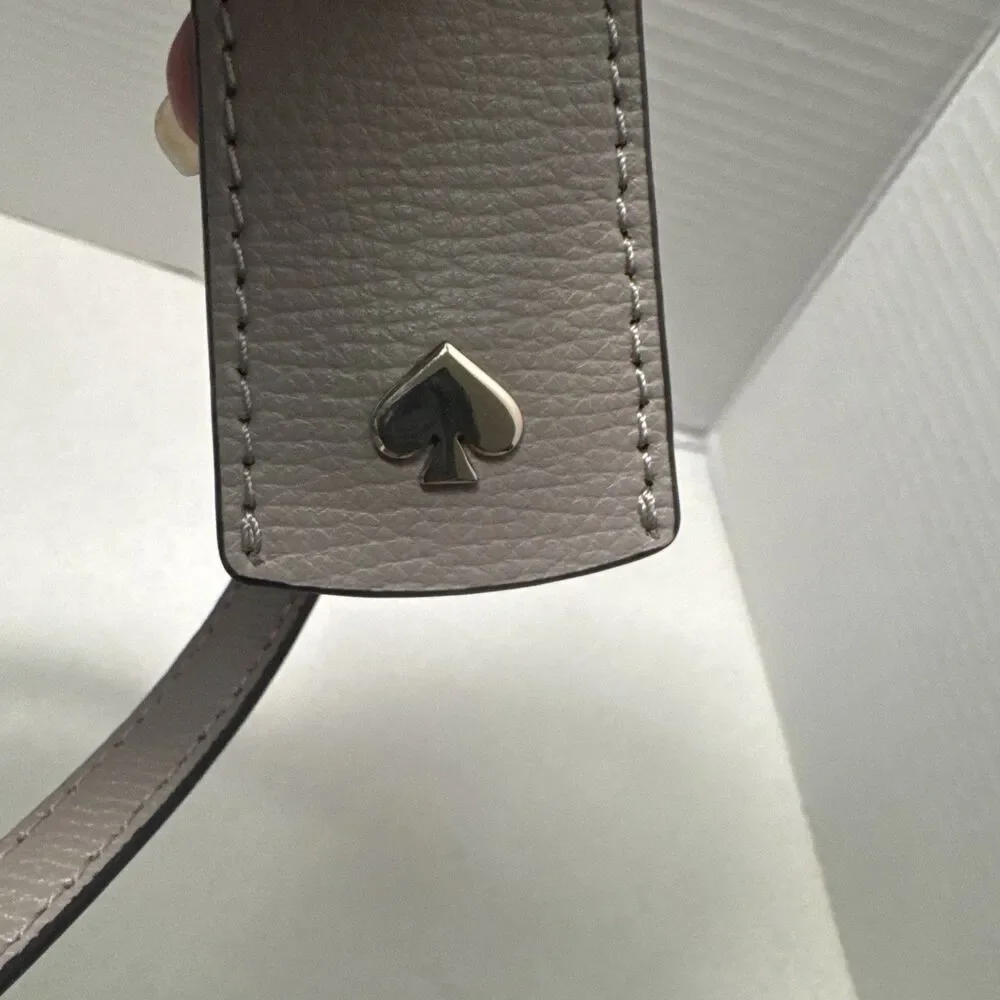 Kate Spade Cara Tote Large Beige (Tusk) Pebbled Leather Shoulder Purse Bag